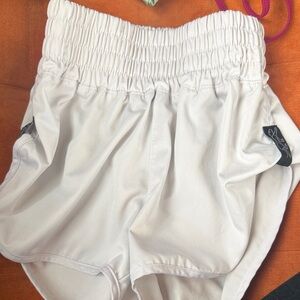 Tiger Friday White Elastic-Waist kids Shorts CXL